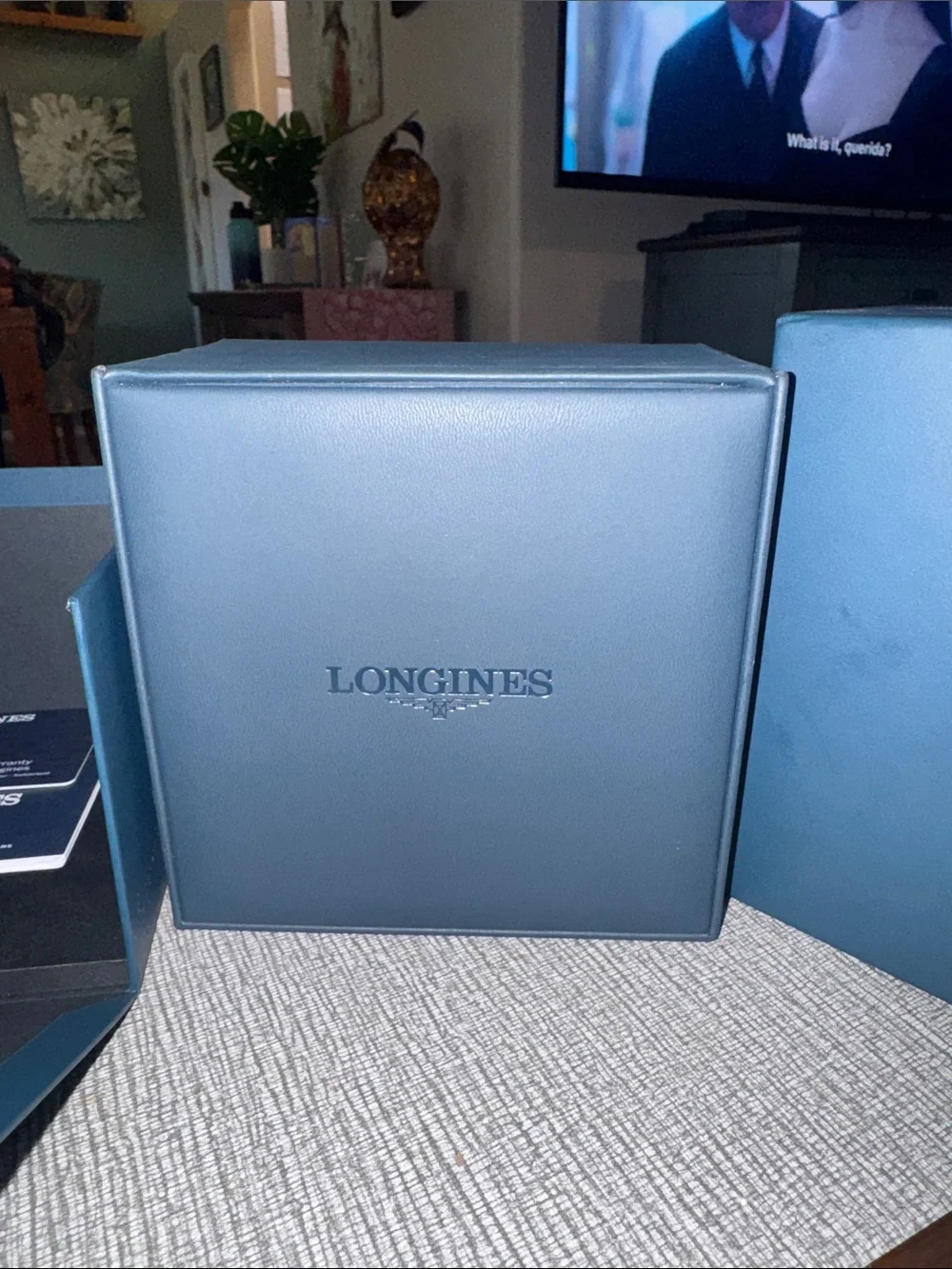 Longines Dolcevita Watch w/ Grey Alligator/Leather  Strap